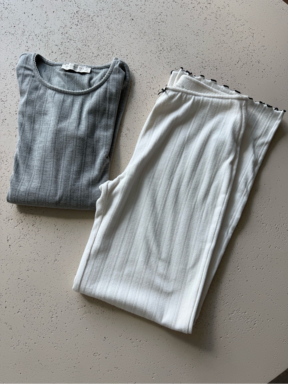Abercrombie & Fitch Pointelle Pajama Set